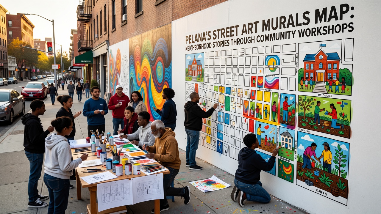 Pelena's Street Art Murals Map Neighborhood Stories Through Community Workshops